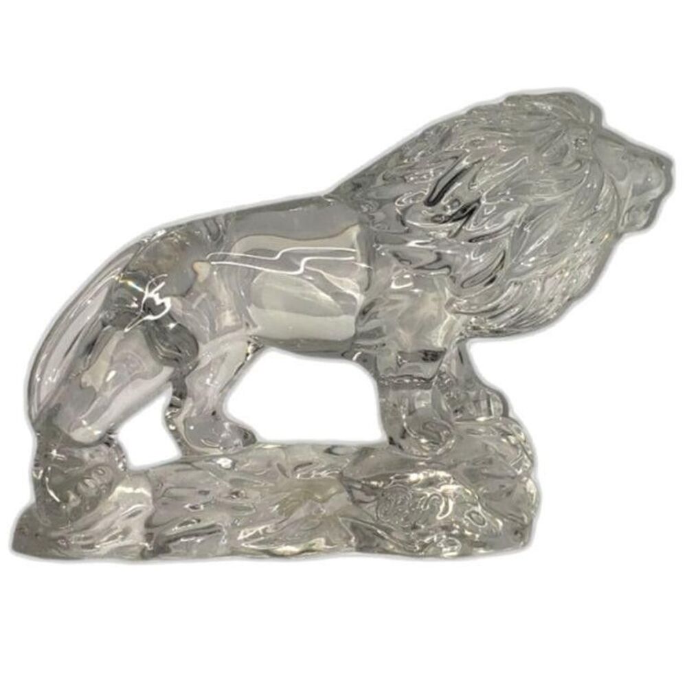 Princess House Lead Crystal Lion Statue Figurine Wonders of the Wild Austria Art